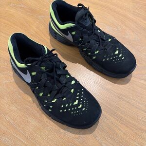 Nike Lunar Fingertrap TR Size US 13 Men’s Athletic Shoes Blak Neon Green Lace